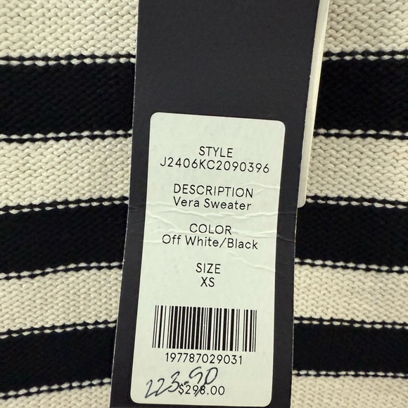 VERONICA BEARD Vera Striped Sleeveless Sweater - Picture 11 of 13